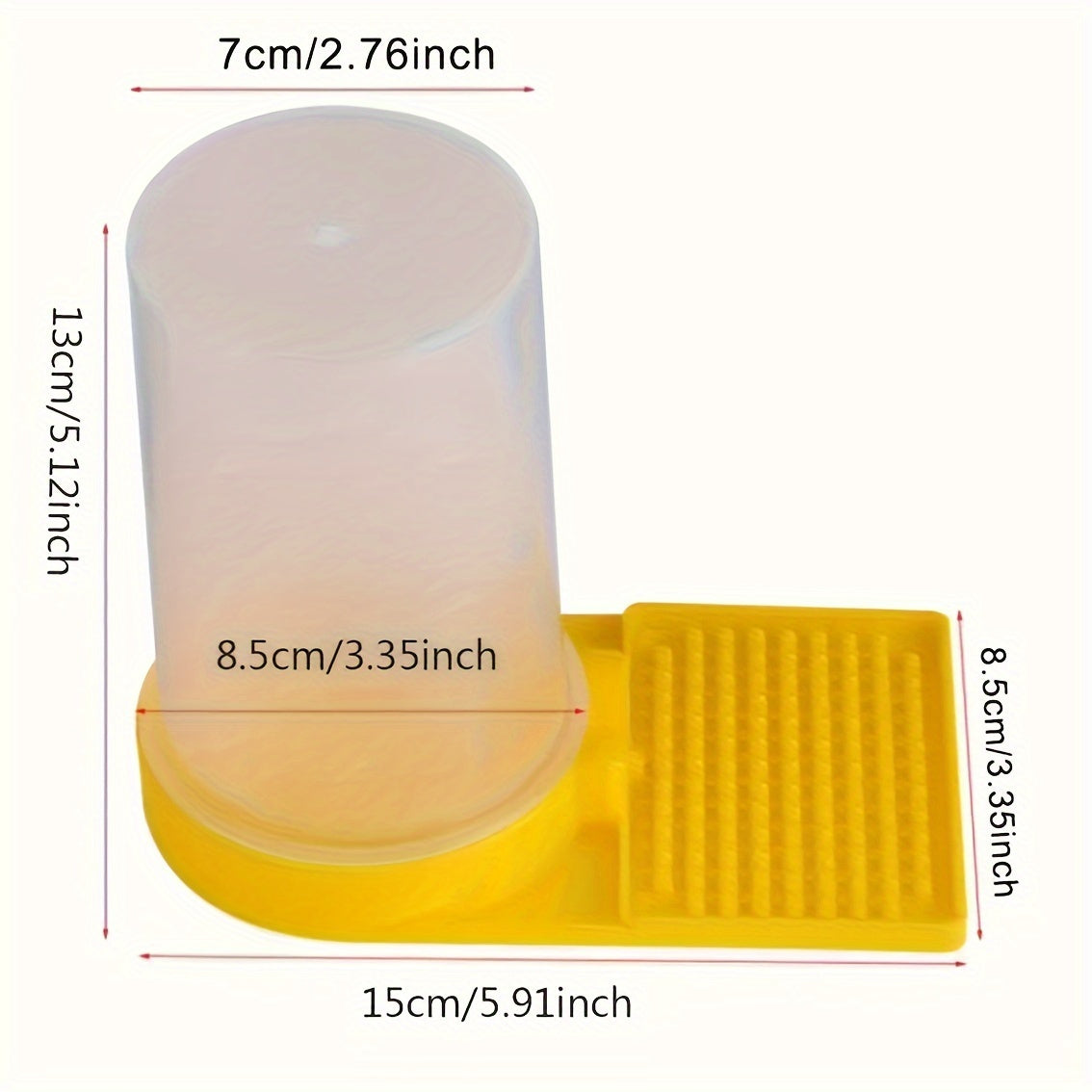 1pc Quail Brooder Waterer Dispenser for Chicks, Anti-Drowning Easy-Clean Design Poultry Brooder Drinking System