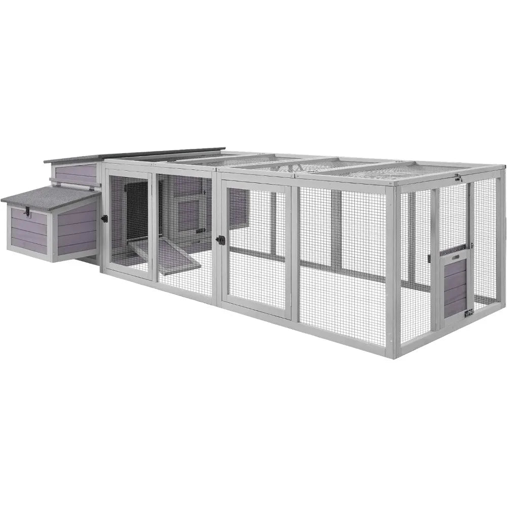 Outdoor Quail Cage with Large Run, Suitable for 6-10 Quail