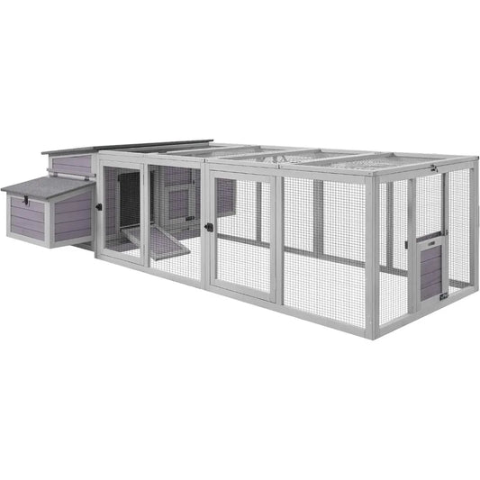 Outdoor Quail Cage with Large Run, Suitable for 6-10 Quail